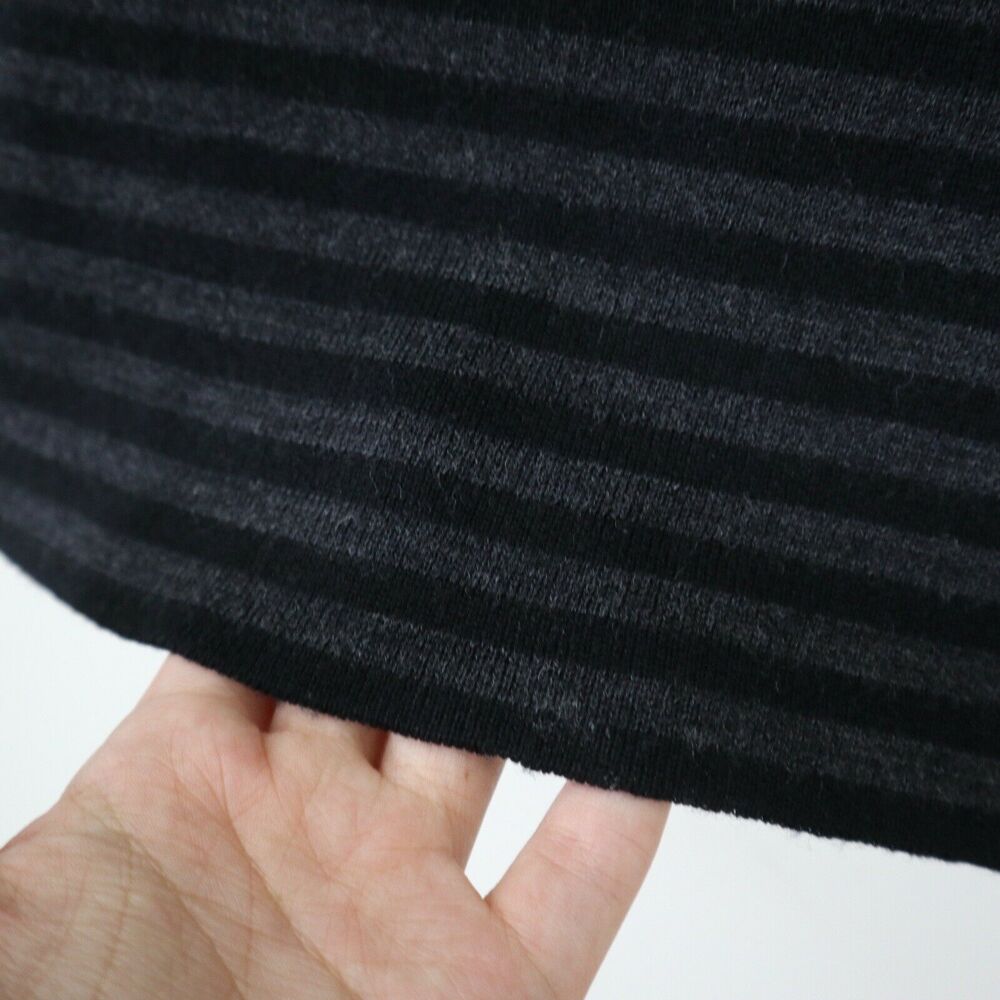 Eileen Fisher Size XS Merino Wool Double Knit Knee Length Pencil Stripe Skirt - Picture 11 of 11